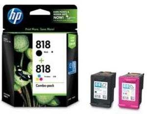 HP 818 Black & Color Inkjet Ink Print Cartridge Combo Pack